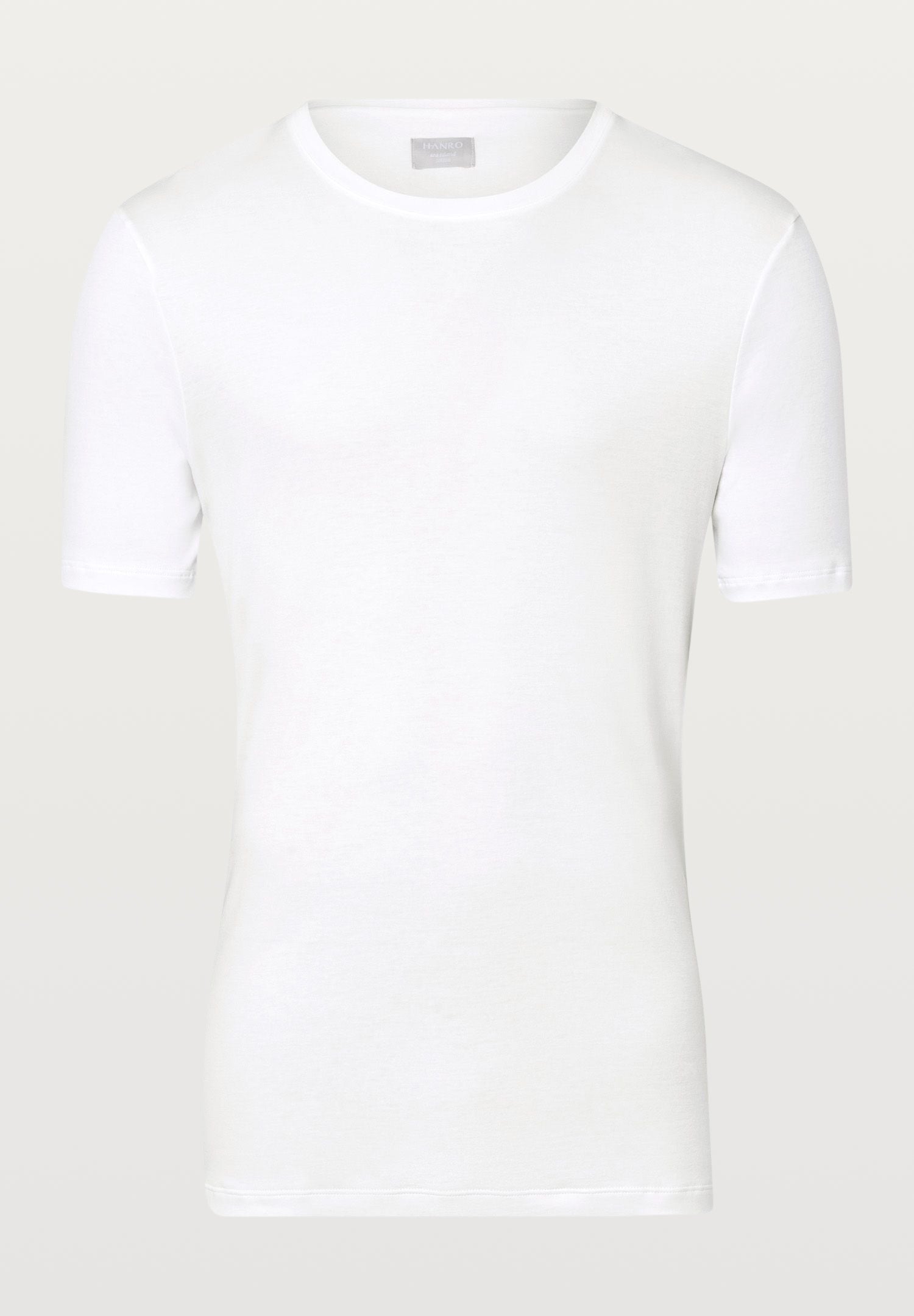 White short-sleeve shirt on a white background