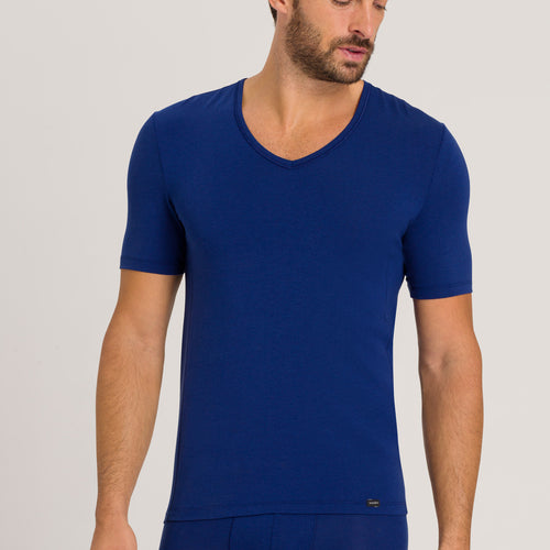 73185 Natural Function Short Sleeve V-Neck Shirt - 1662 Space Blue