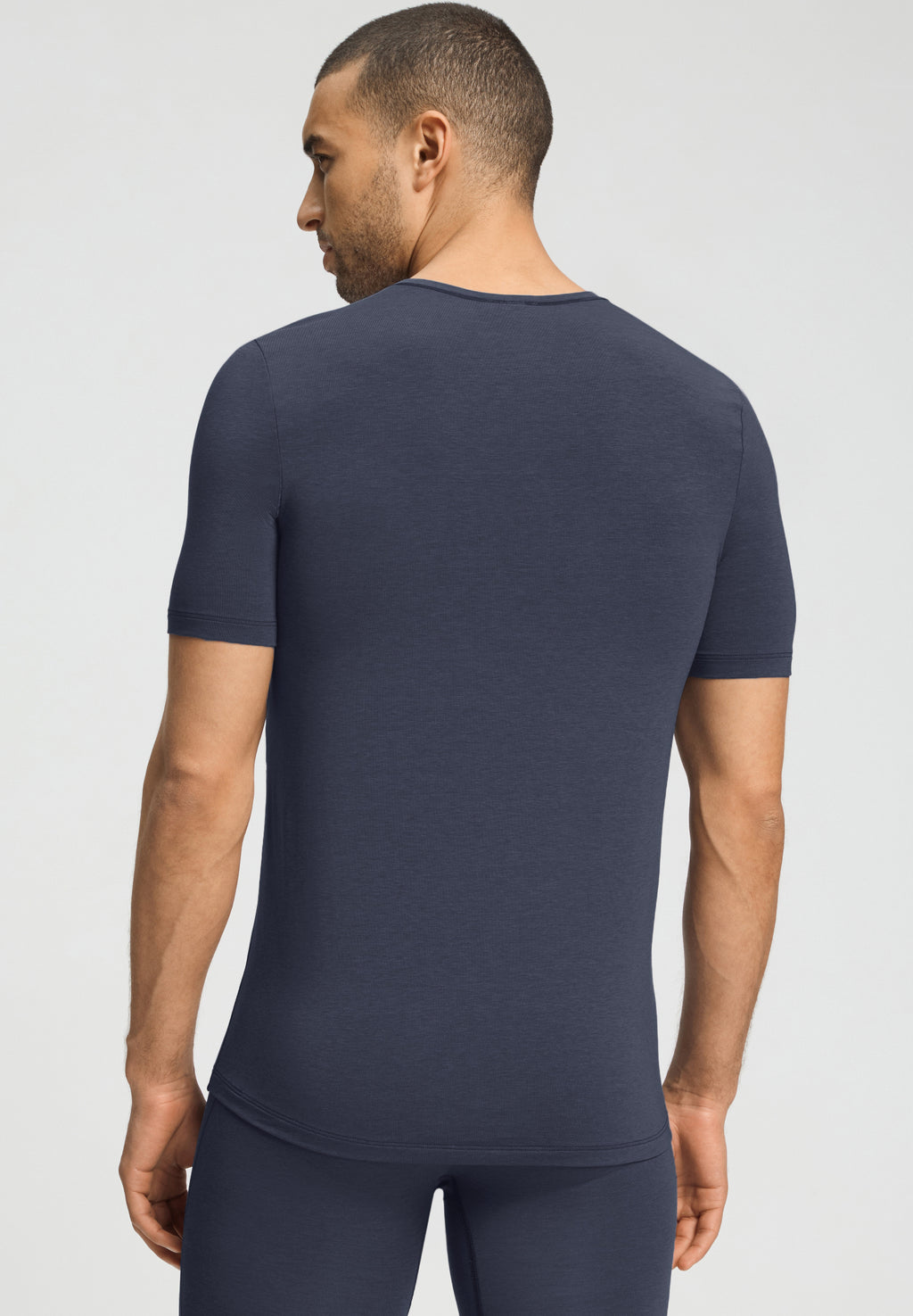 Natural Function V-Neck Tencel Fitted T-Shirt | Stormy Gray 73185-2139