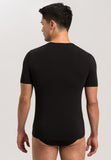 73185 Natural Function Short Sleeve V-Neck Shirt - 2197 Deep Black