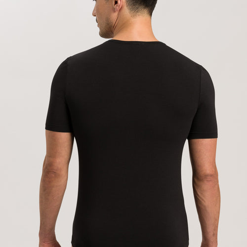 73185 Natural Function Short Sleeve V-Neck Shirt - 2197 Deep Black