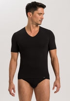 73185 Natural Function Short Sleeve V-Neck Shirt - 2197 Deep Black