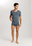 Natural Function V-Neck Tencel Fitted T-Shirt | Black Clay 73185-2584