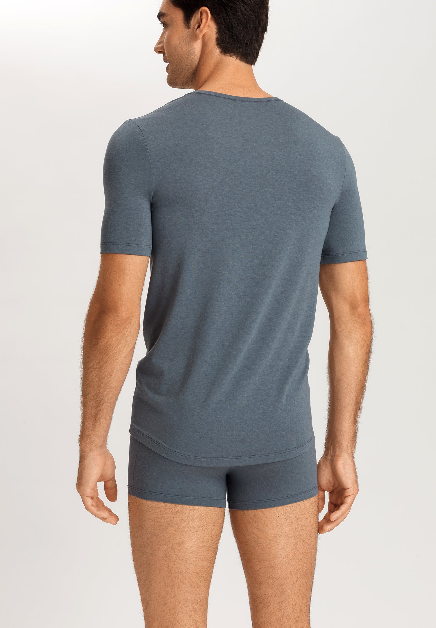 Natural Function V-Neck Tencel Fitted T-Shirt | Black Clay 73185-2584