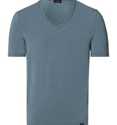 Natural Function V-Neck Tencel Fitted T-Shirt | Black Clay 73185-2584