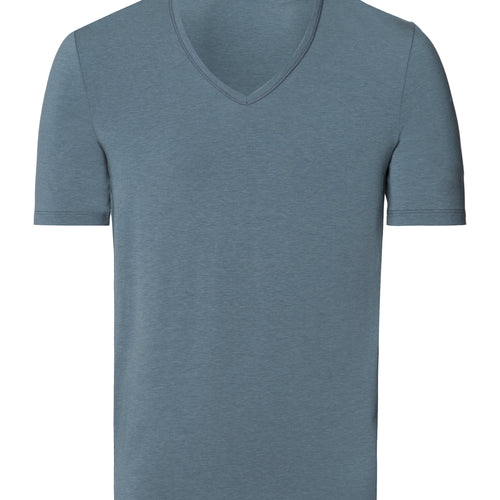 Natural Function V-Neck Tencel Fitted T-Shirt | Black Clay 73185-2584