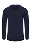 73187 Natural Function Long Sleeve Shirt V-Neck - 1610 Deep Navy