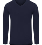 73187 Natural Function Long Sleeve Shirt V-Neck - 1610 Deep Navy