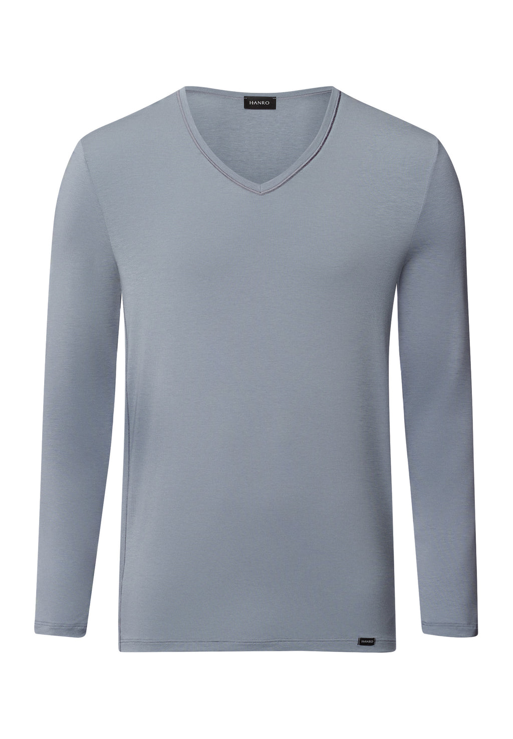 Natural Function Tencel™ And Cotton Fitted V-Neck Top | Cliff Grey 73187-2680