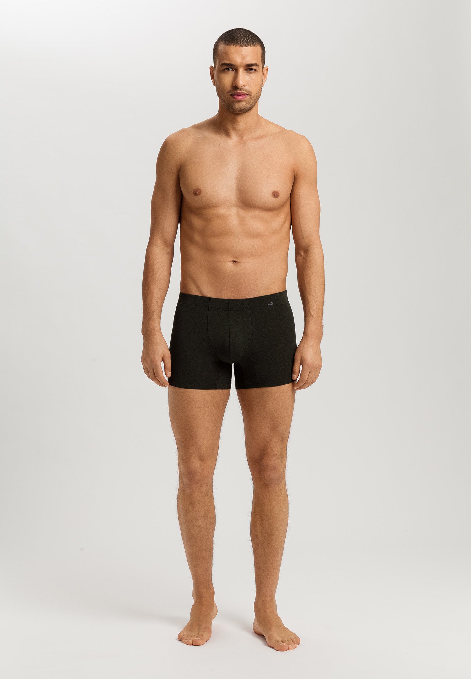 Casuals Single Jersey Boxer Briefs | Earthy Ink Melange 73206-3044