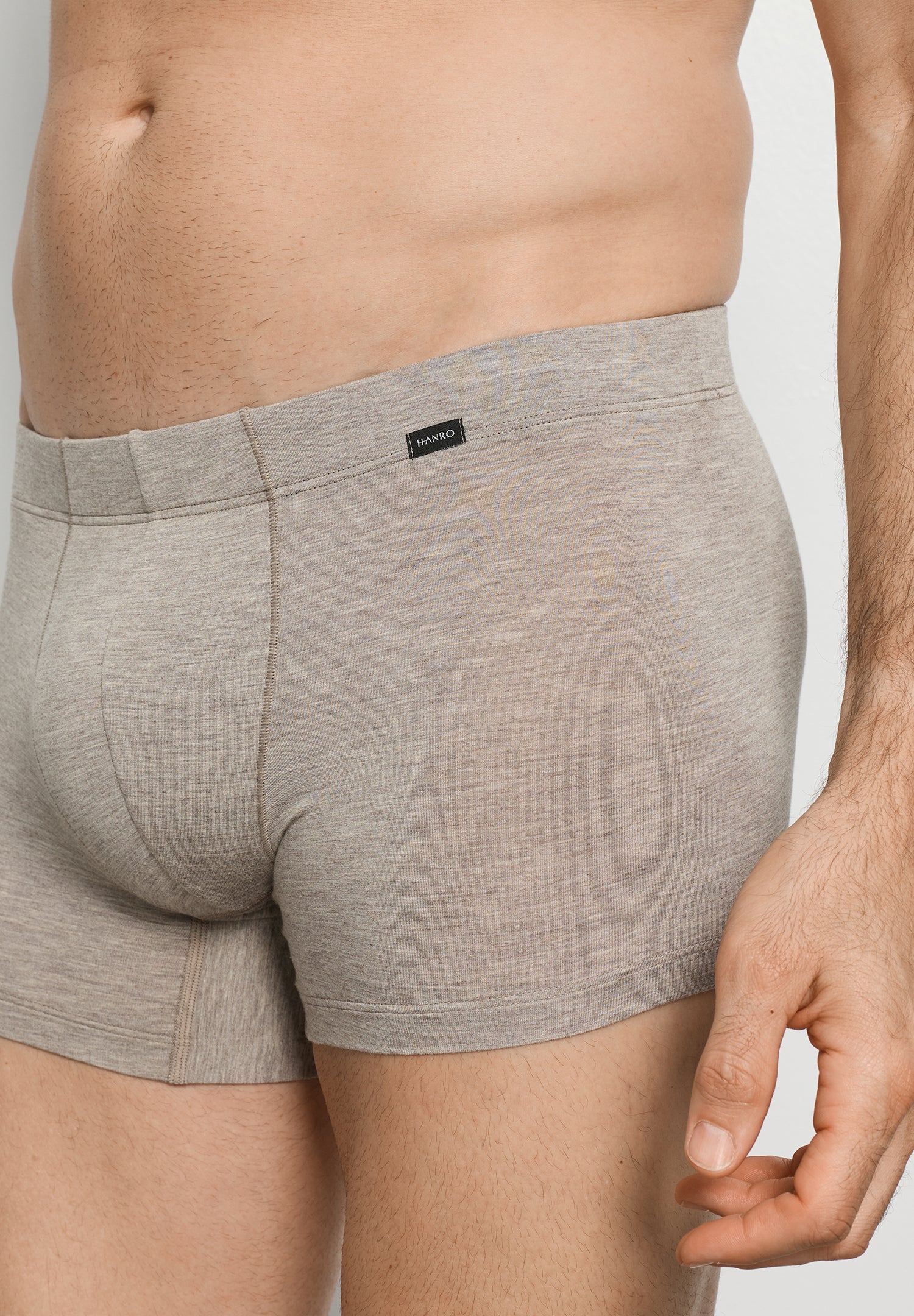 Casuals Single Jersey Boxer Briefs | Hazelnut Melange 73206-3115