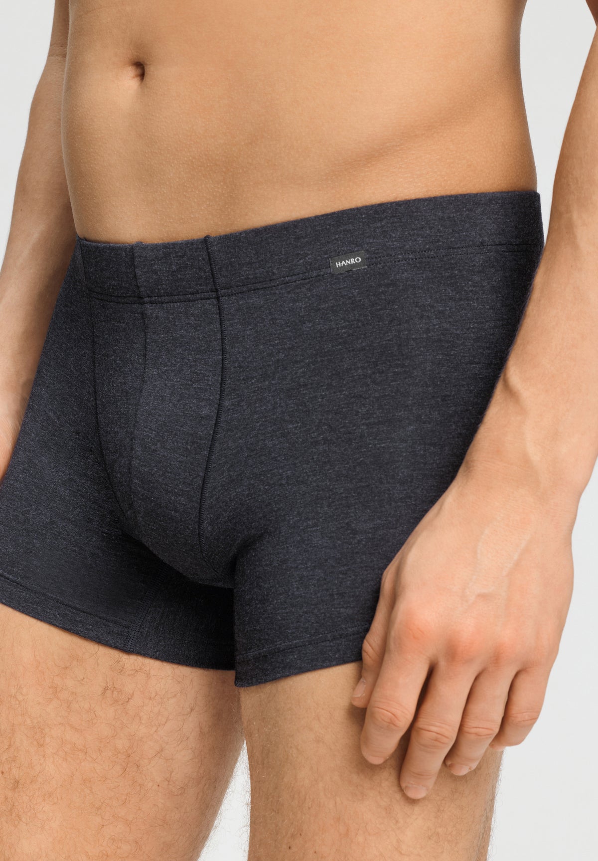 Casuals Single Jersey Boxer Briefs | Charcoal Melange 73206-3132