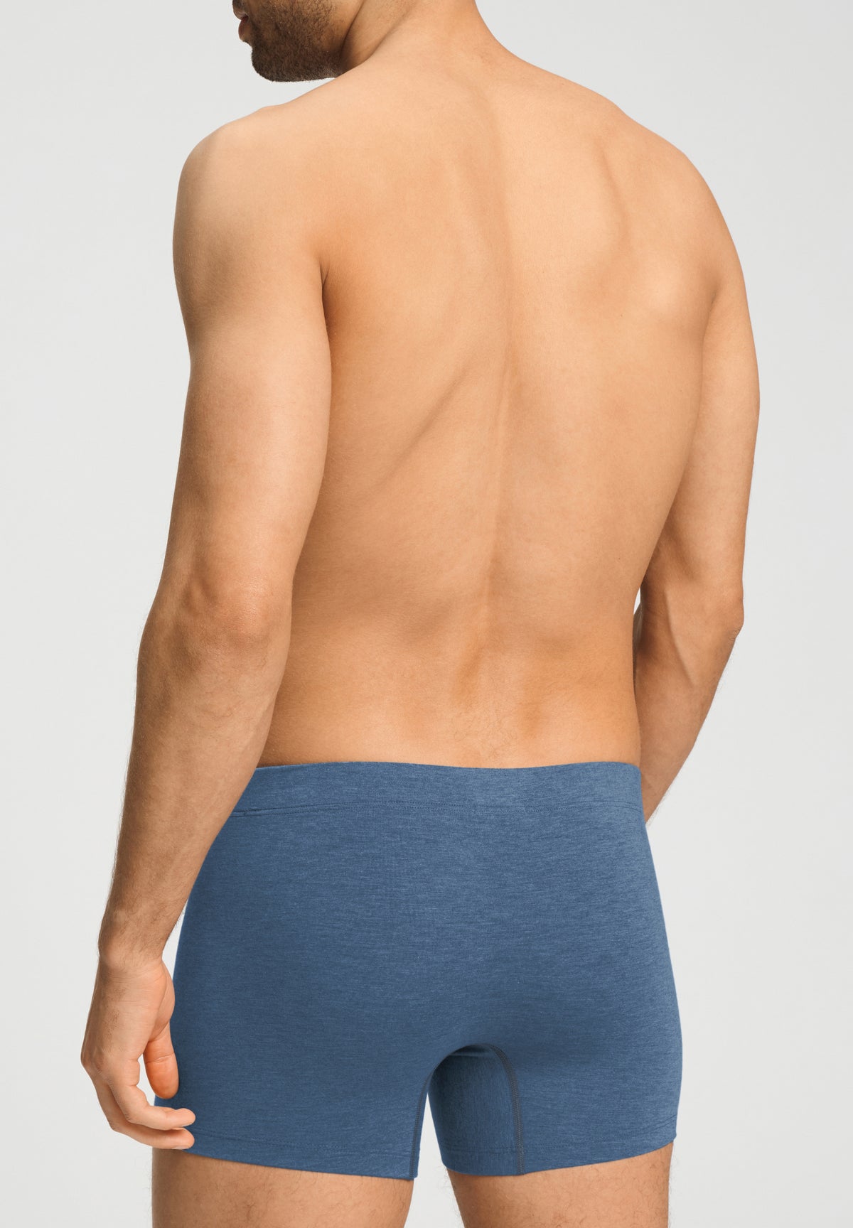 Casuals Single Jersey Boxer Briefs | Tanzanite Melange 73206-3133
