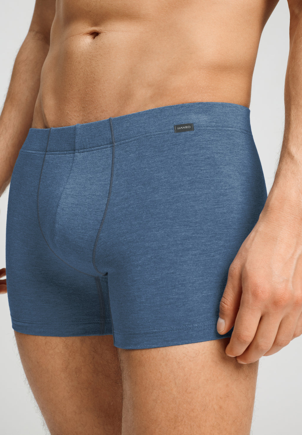 Casuals Single Jersey Boxer Briefs | Tanzanite Melange 73206-3133