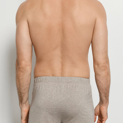 Casuals Single Jersey Boxer With Button Fly | Hazelnut Melange 73207-3115