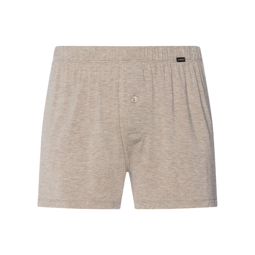 Casuals Single Jersey Boxer With Button Fly | Hazelnut Melange 73207-3115