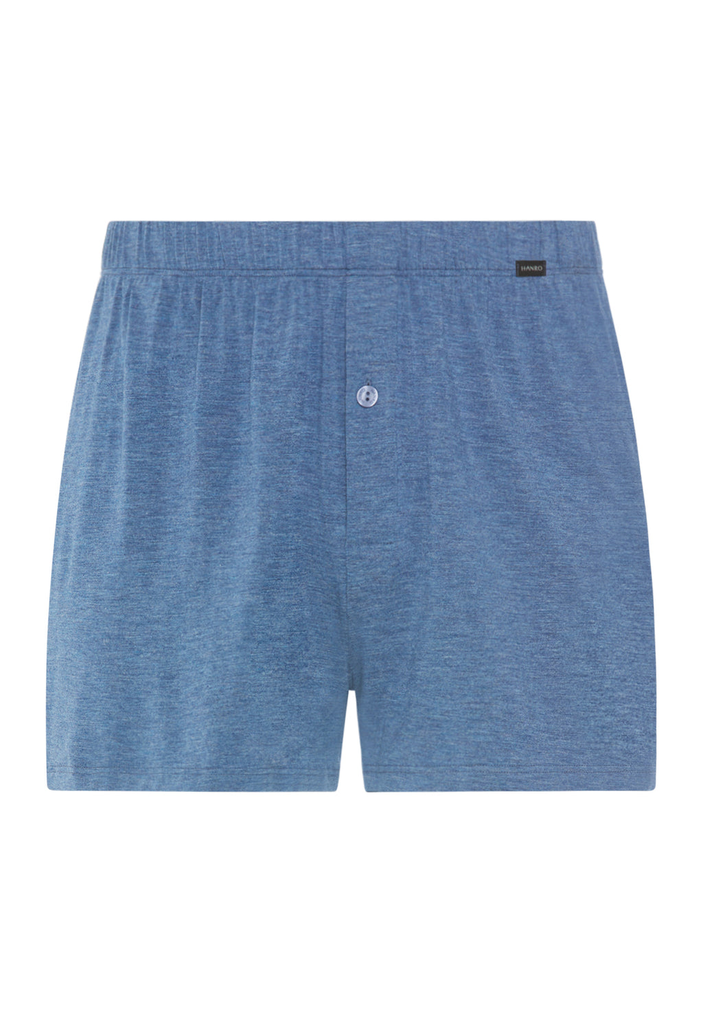 Casuals Single Jersey Boxer With Button Fly | Tanzanite Melange 73207-3133