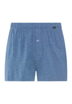 Casuals Single Jersey Boxer With Button Fly | Tanzanite Melange 73207-3133