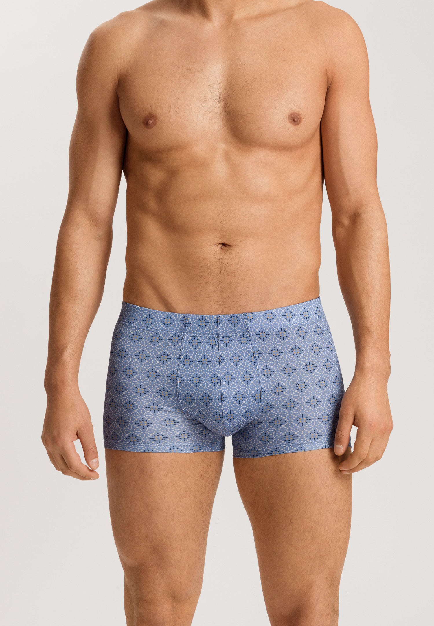 73289 Fancy Jersey BOXER BRIEFS - 2885 Blue Mosaic