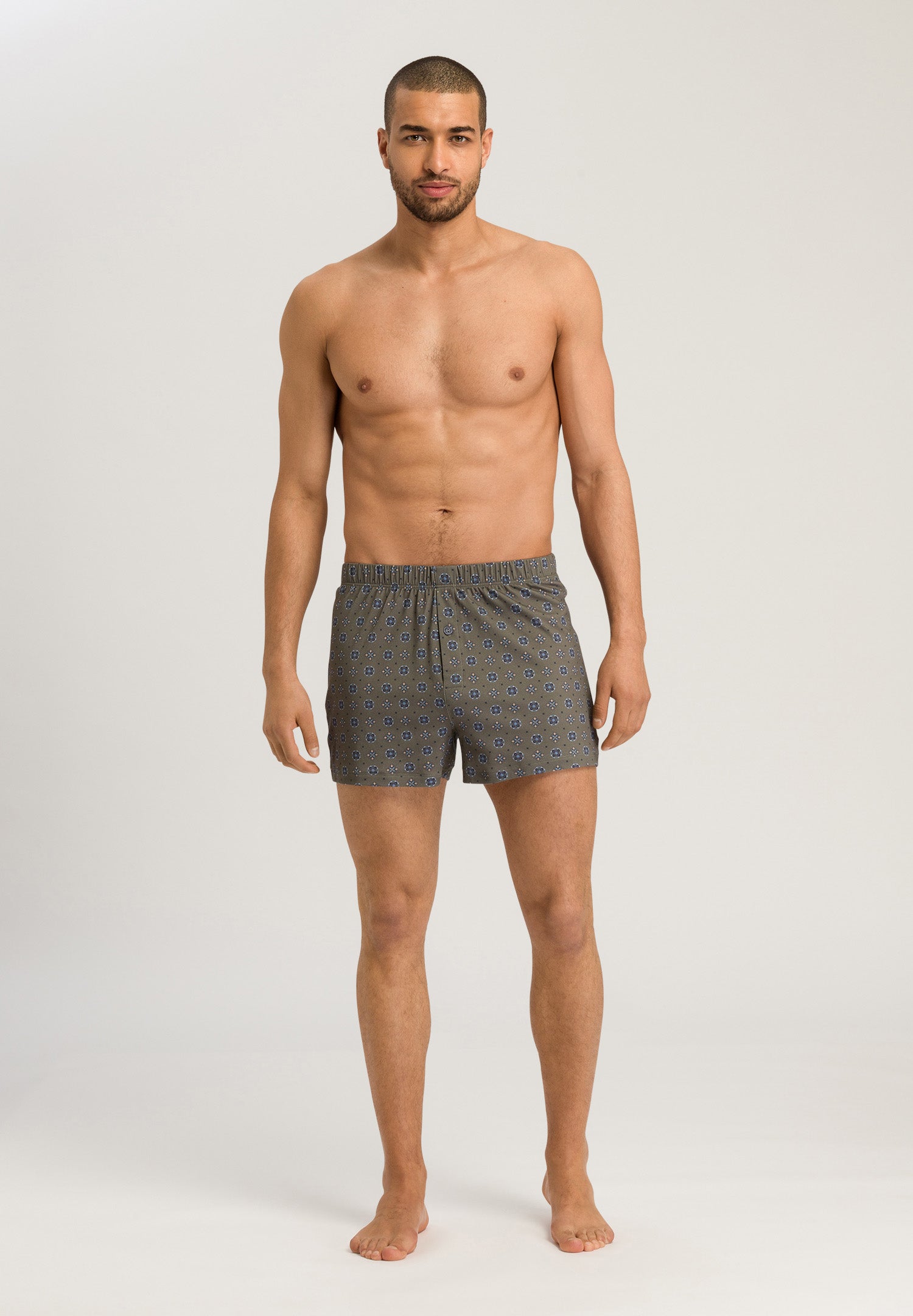 73290 Fancy Jersey KNIT BOXERS - 2396 Antique Minimal