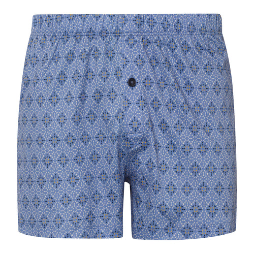 73290 Fancy Jersey KNIT BOXERS - 2885 Blue Mosaic