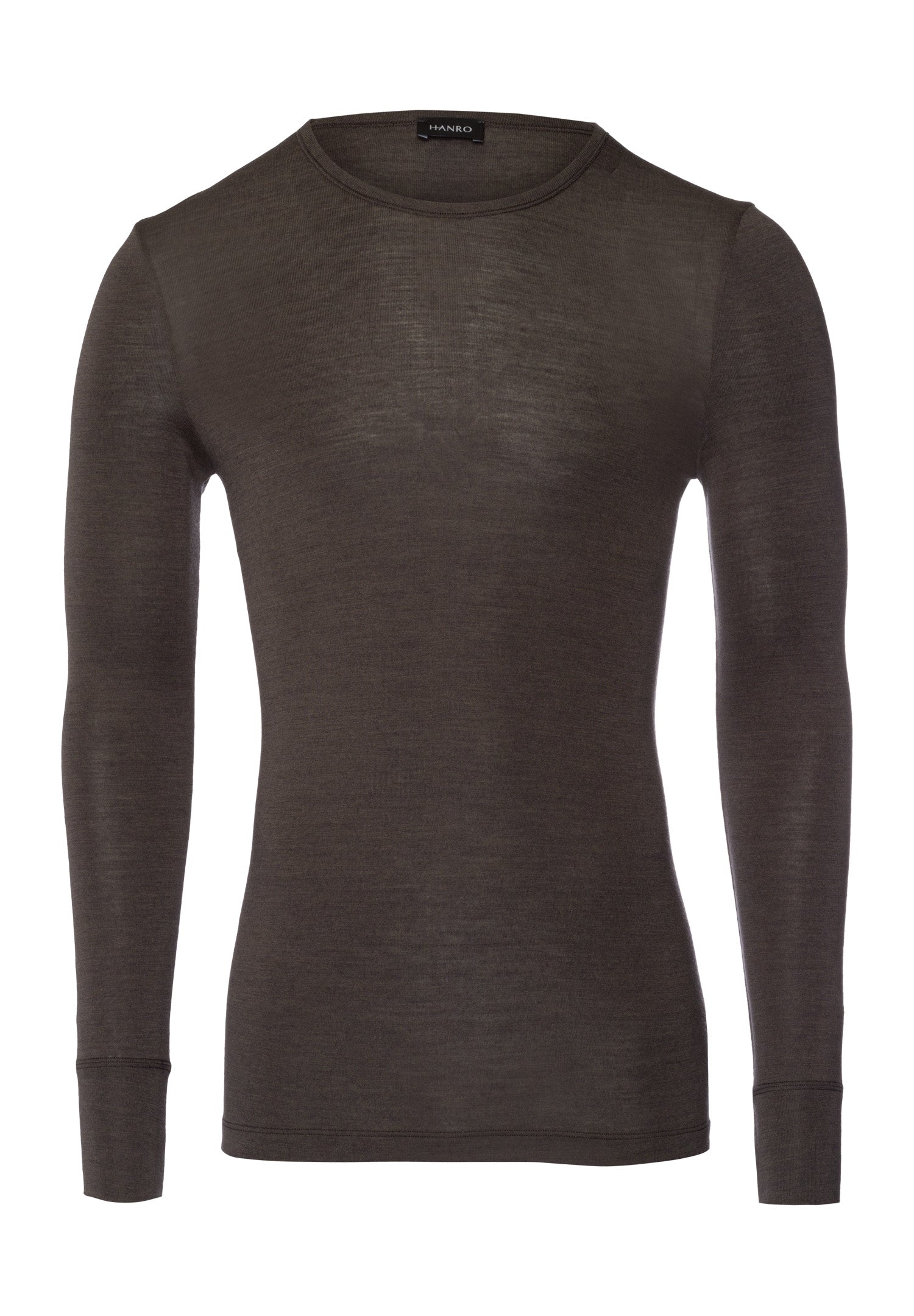 Woolen Silk M 	wool And Silk Fitted Top | Earthy Ink 73402-2147