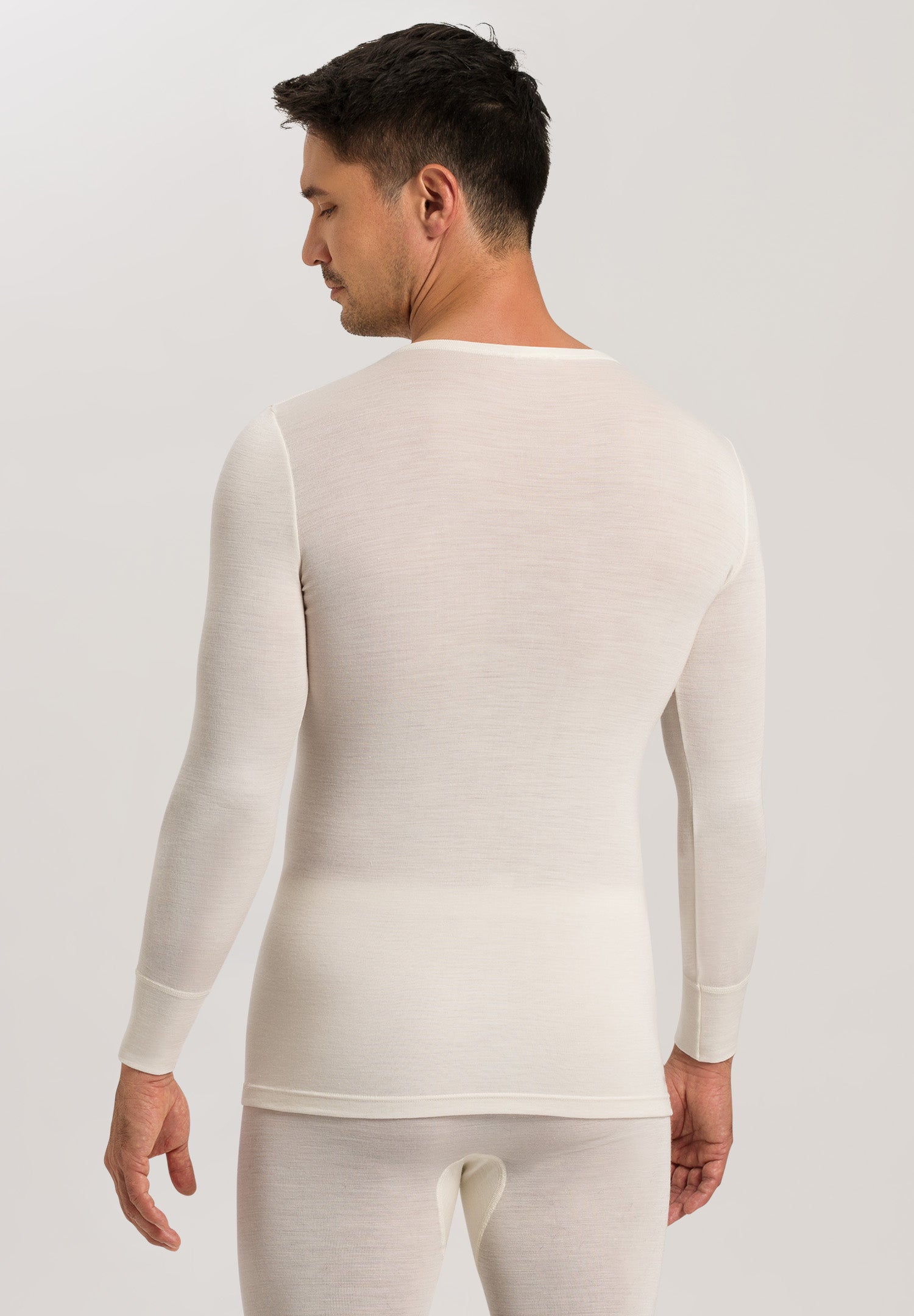 73402 Woolen Silk M Long Sleeve Shirt - 795 Cygne