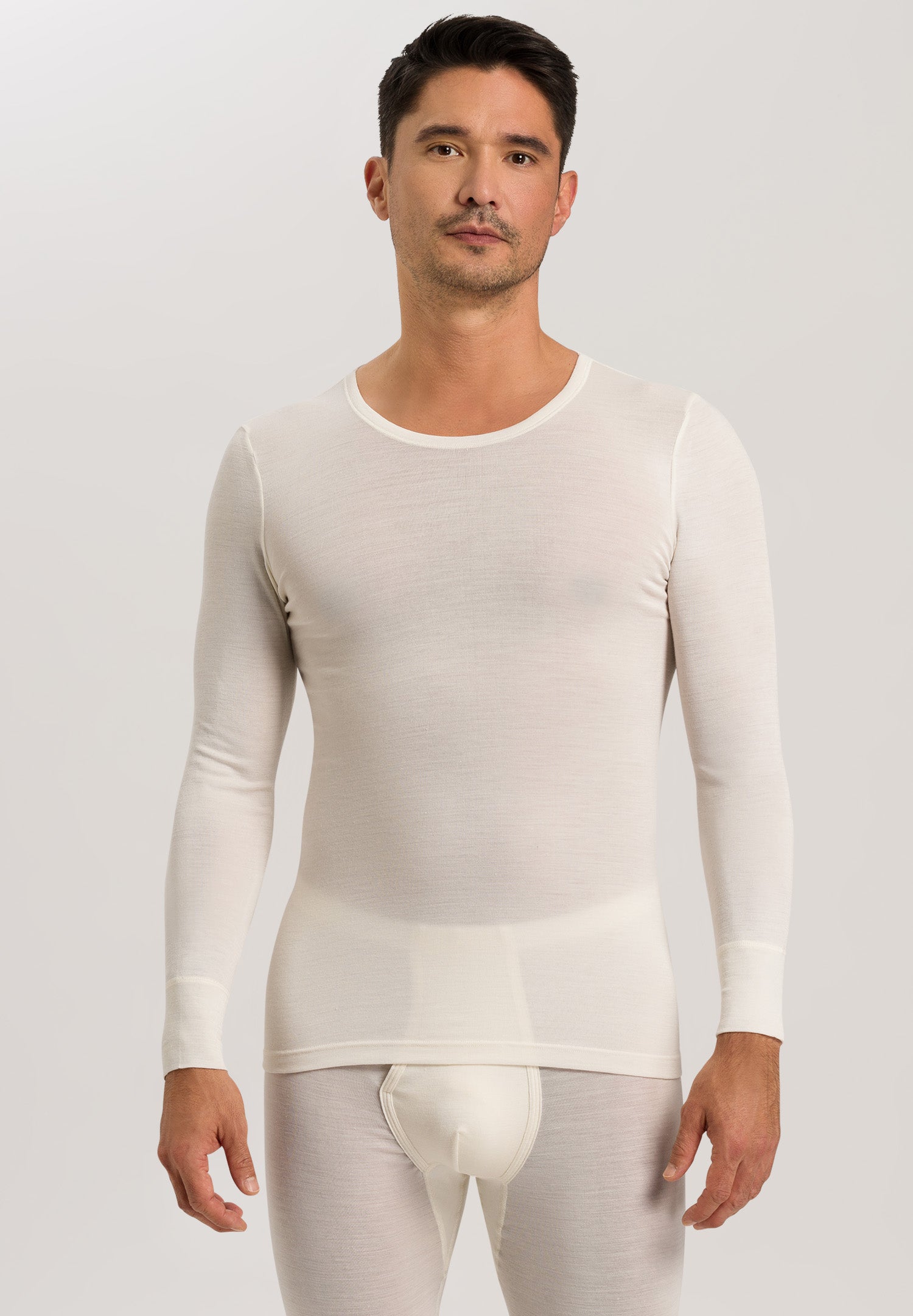 73402 Woolen Silk M Long Sleeve Shirt - 795 Cygne