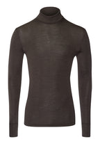 Woolen Silk M Thermal Turtleneck | Earthy Ink 73403-2147