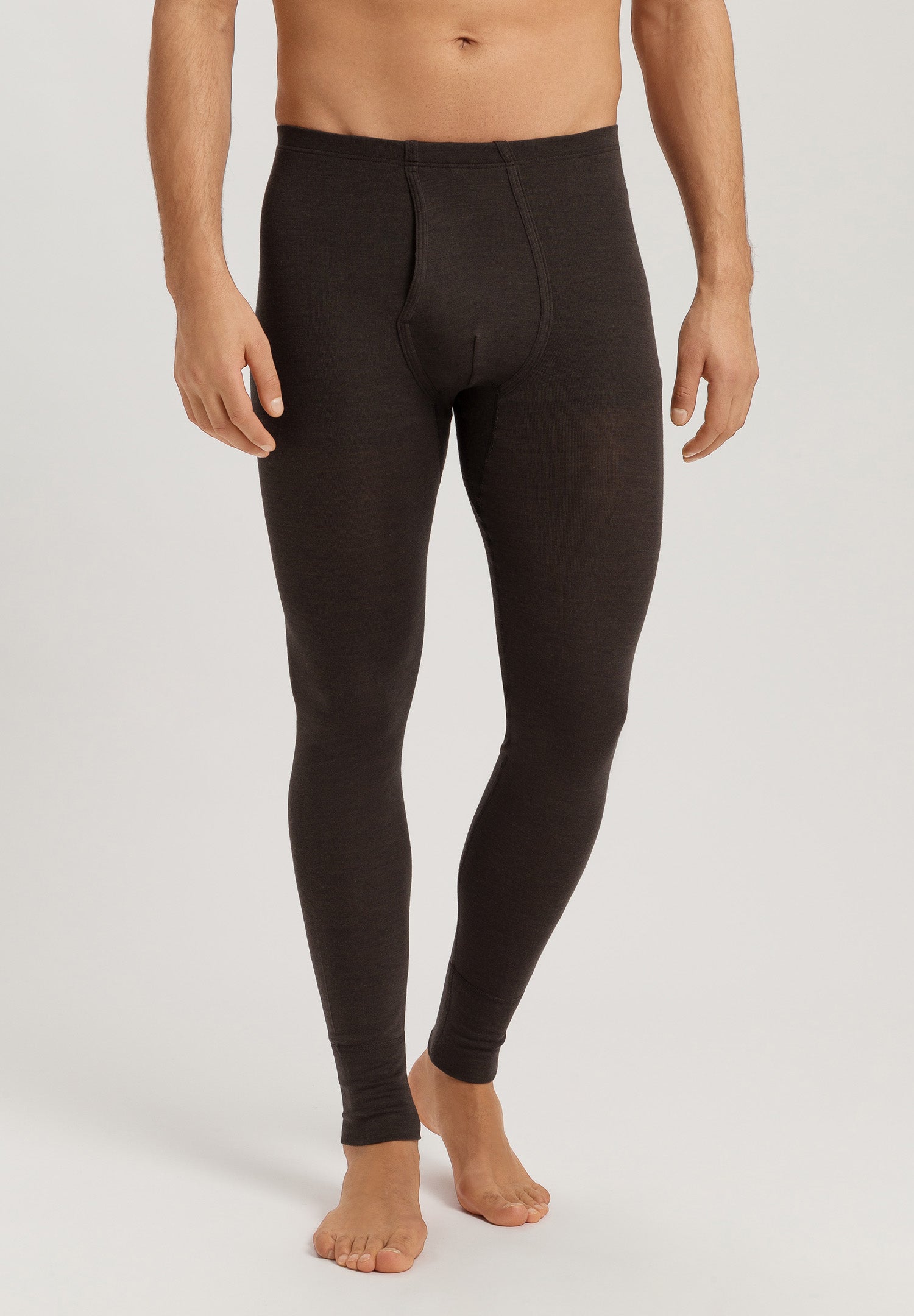 Woolen Silk M Long Leg | Earthy Ink 73412-2147