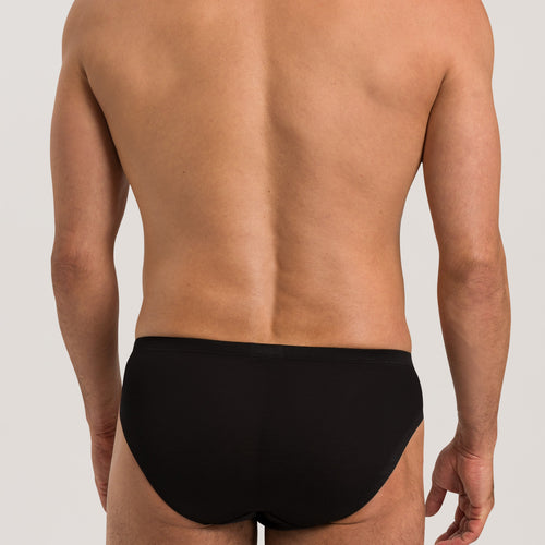 73501 Cotton Sporty 3/4 Brief - 199 Black