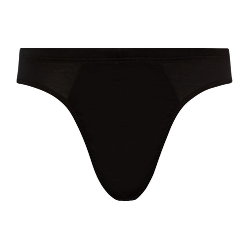 73501 Cotton Sporty 3/4 Brief - 199 Black