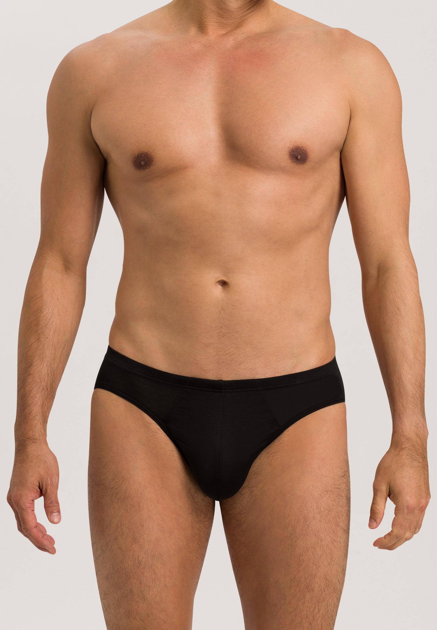 73501 Cotton Sporty 3/4 Brief - 199 Black