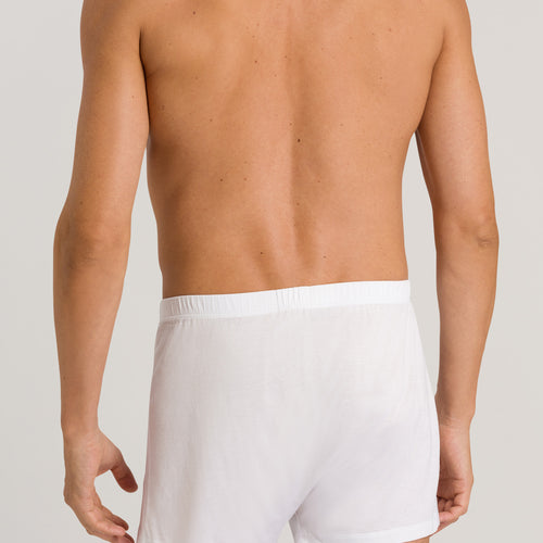 73505 Cotton Sporty Knit Boxer With Button Fly - 101 White