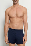 Cotton Sporty Knit Boxer With Button Fly | Deep Navy 73505-1610