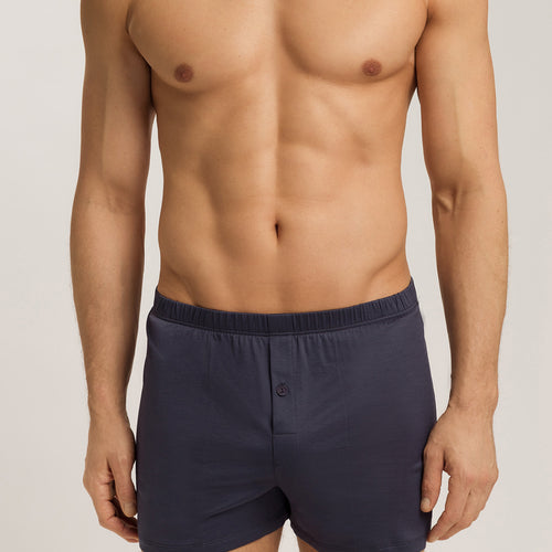 Cotton Sporty Knit Boxer With Button Fly | Ombre Blue 73505-2635