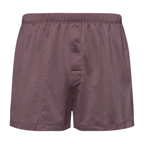 73505 Cotton Sporty Knit Boxer With Button Fly - 2770 Smokey Plum