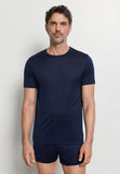Cotton Sporty Crewneck T-Shirt | Deep Navy 73511-1610