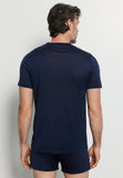 Cotton Sporty Crewneck T-Shirt | Deep Navy 73511-1610
