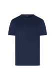 Cotton Sporty Crewneck T-Shirt | Deep Navy 73511-1610
