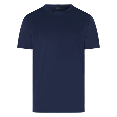 Cotton Sporty Crewneck T-Shirt | Deep Navy 73511-1610