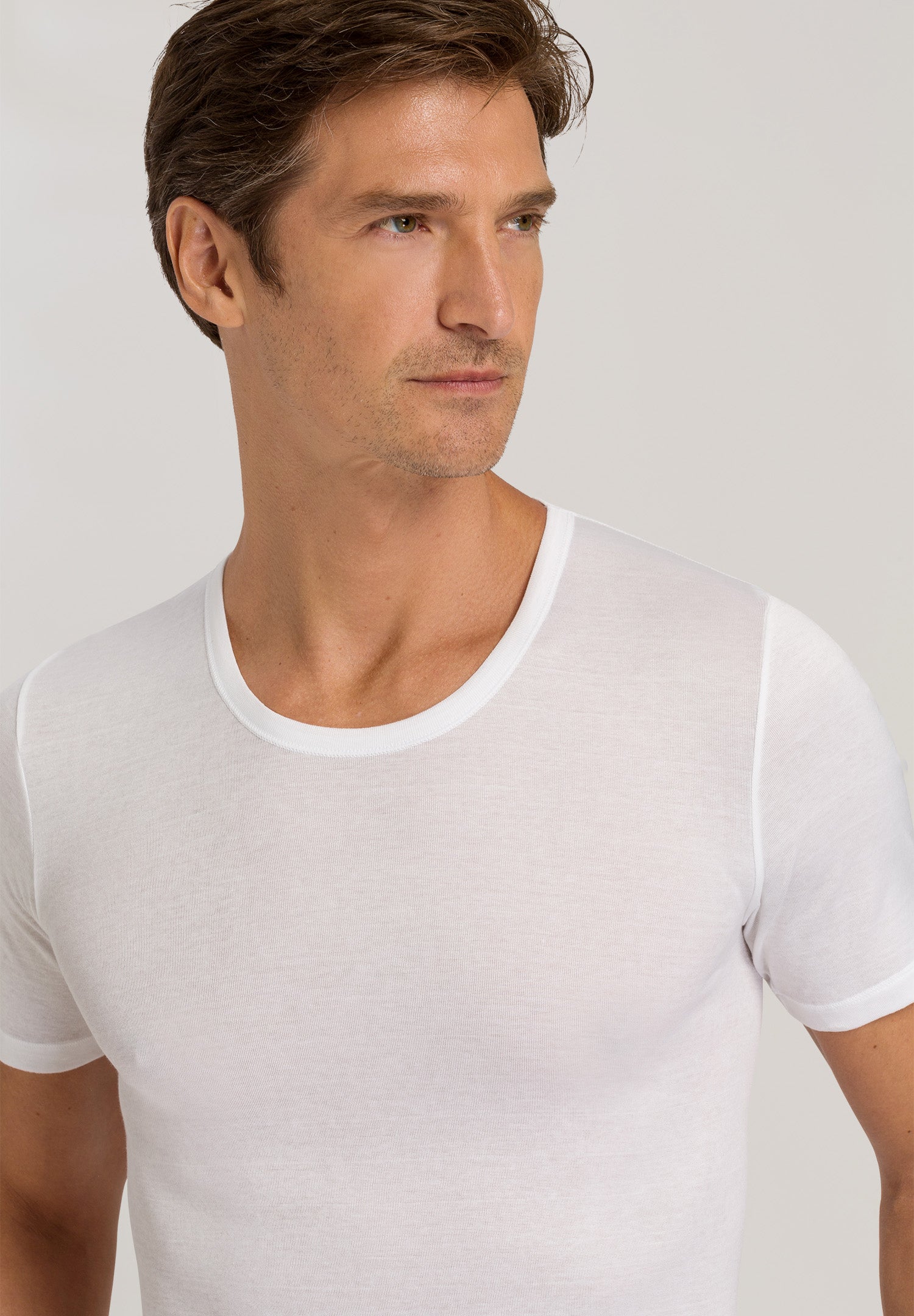 73663 Cotton Pure Crewneck T-Shirt - 101 White