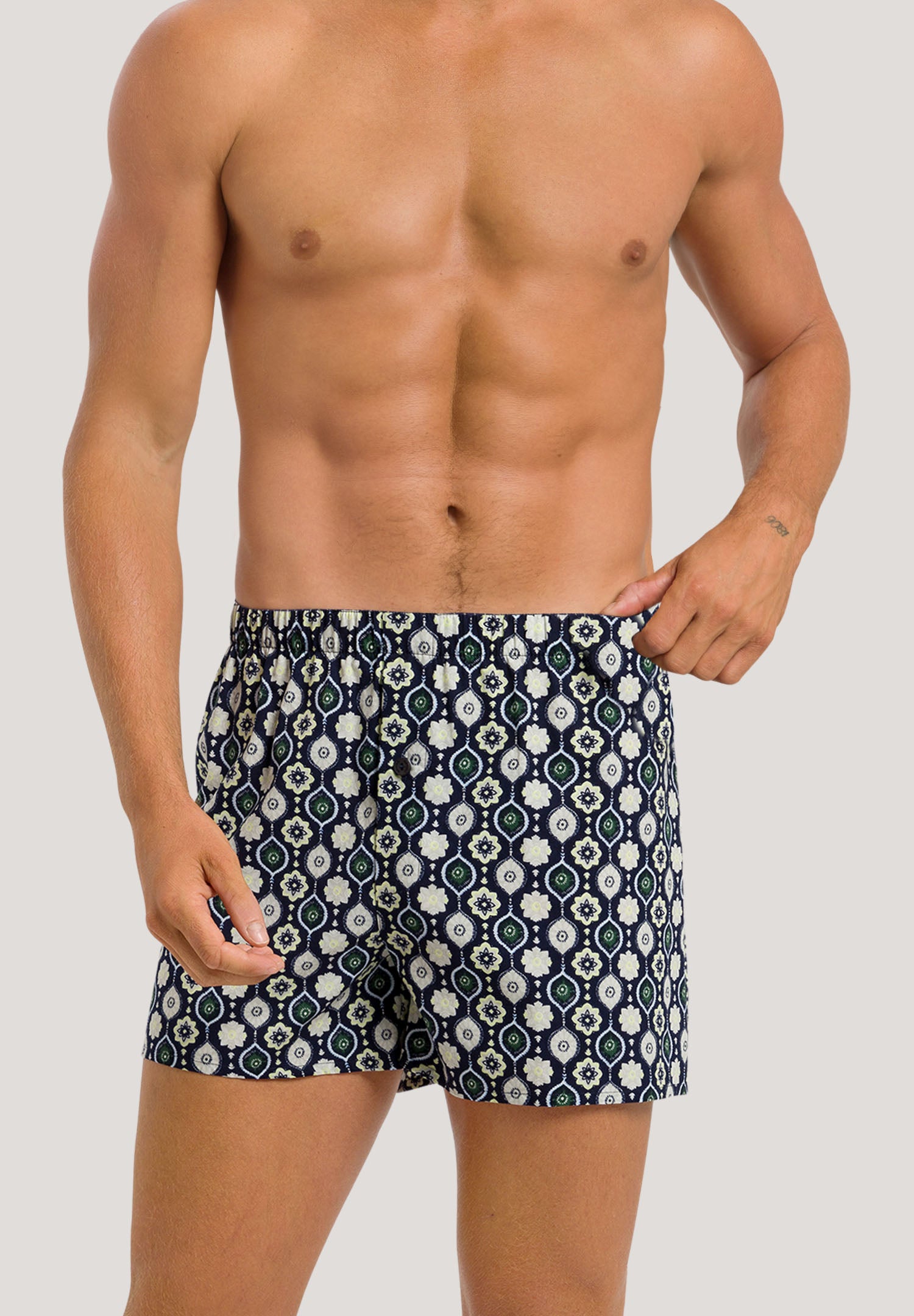 74013 Fancy Woven Boxer - 1231 Stitched Minimal