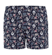 74013 Fancy Woven Boxer - 1248 Navy Botany Print