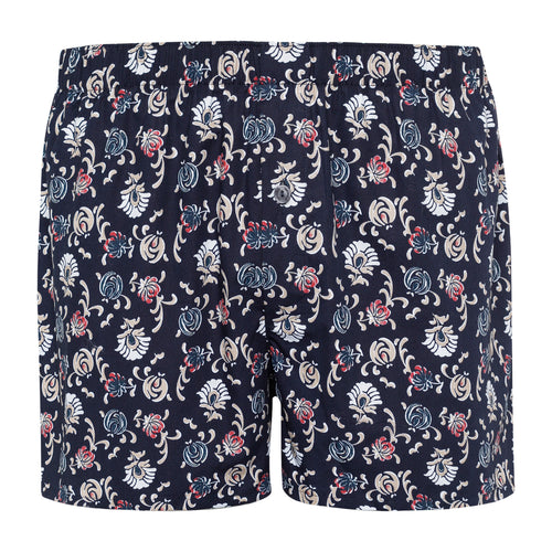 74013 Fancy Woven Boxer - 1248 Navy Botany Print