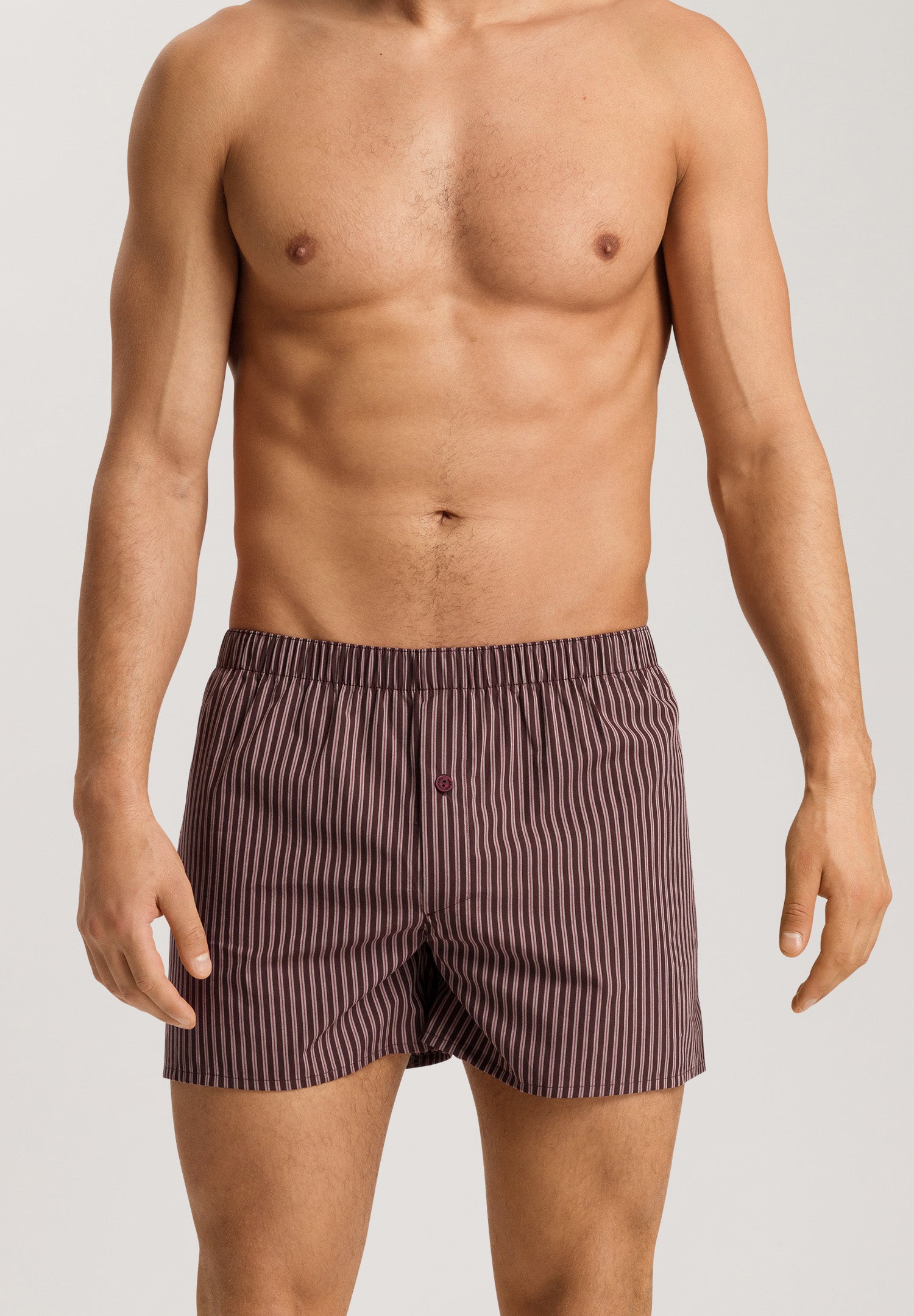 74013 Fancy Woven Boxer - 2863 Dark Wine Stripe