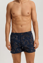 Fancy Woven Boxer | Navy Ink Leaves 74013-3033