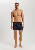 Fancy Woven Boxer | Navy Ink Leaves 74013-3033