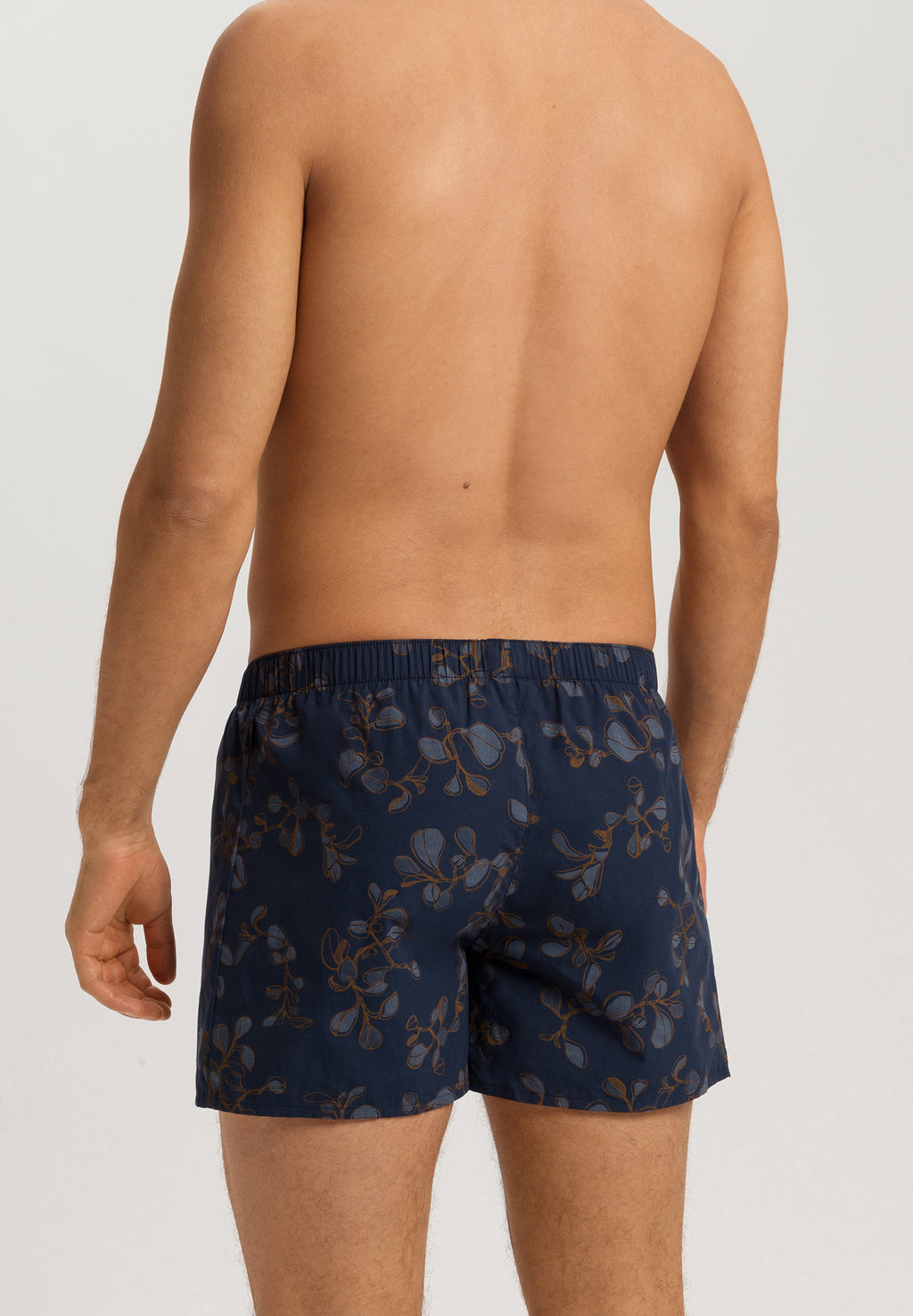 Fancy Woven Boxer | Navy Ink Leaves 74013-3033