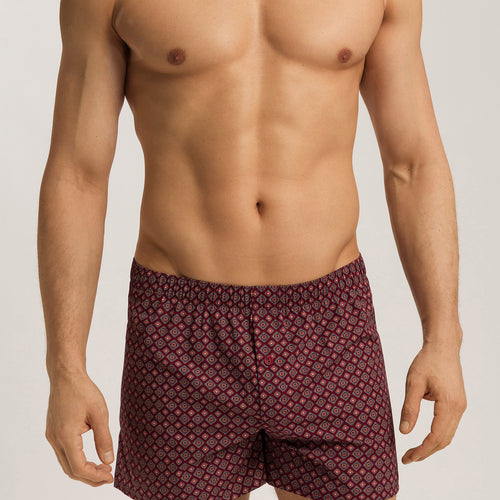 Fancy Woven Boxer | Red Gems Print 74013-3036